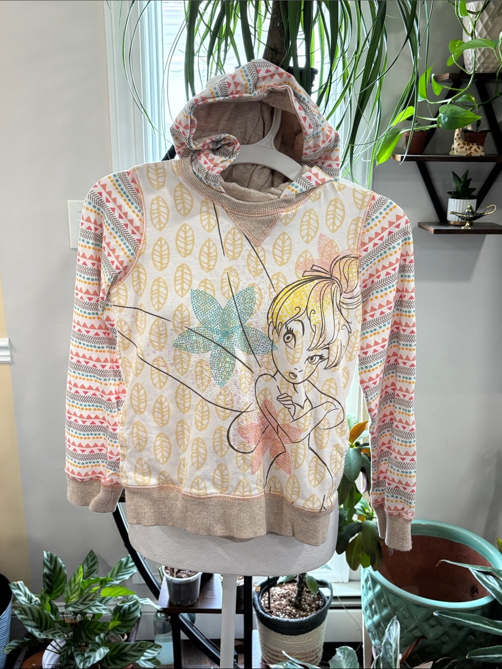 Disney Tinkerbell Hoodie Sweatshirt size 5/6